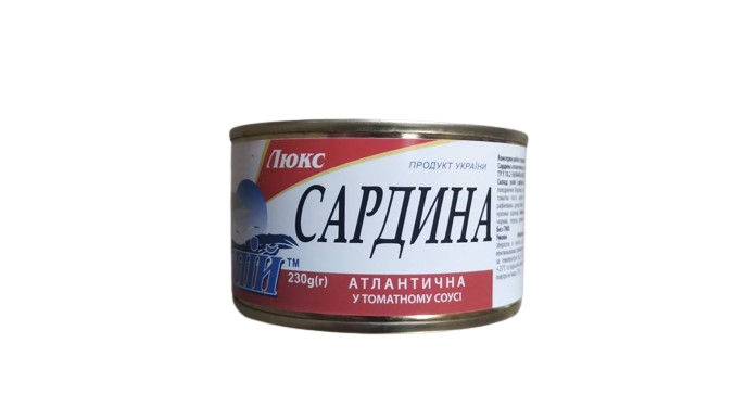 Сардина в томатному соусі СУПІЙ, 230 г.